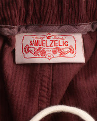 Samuel Zelig Folk Pant - Burgundy - Standard & Strange