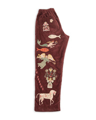 Samuel Zelig Folk Pant - Burgundy - Standard & Strange