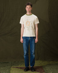 Samuel Zelig Greenwood Tee - Natural/Green - Standard & Strange