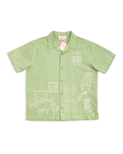 Samuel Zelig Hotel Camp Shirt - Mint Green - Standard & Strange