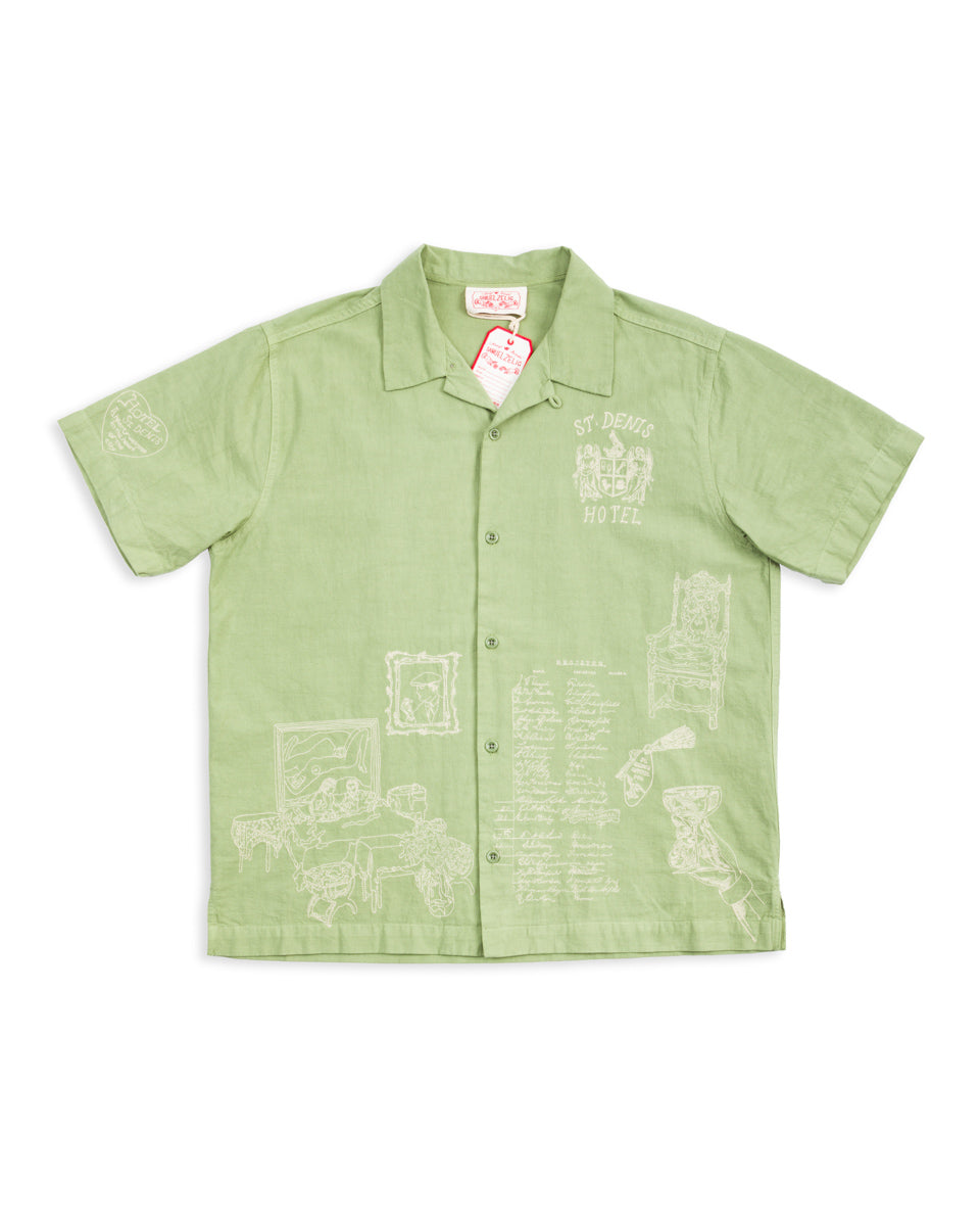 Samuel Zelig Hotel Camp Shirt - Mint Green - Standard & Strange
