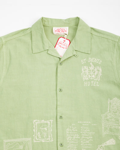 Samuel Zelig Hotel Camp Shirt - Mint Green - Standard & Strange