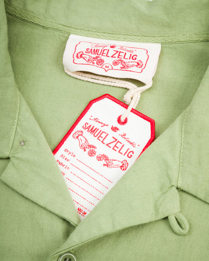Samuel Zelig Hotel Camp Shirt - Mint Green - Standard & Strange