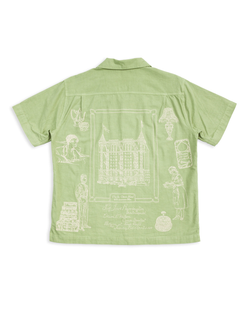 Samuel Zelig Hotel Camp Shirt - Mint Green - Standard & Strange