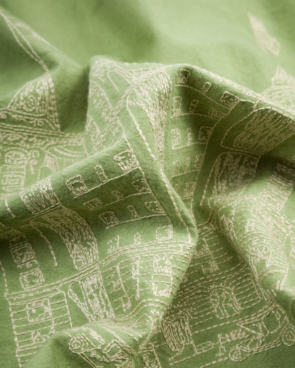 Samuel Zelig Hotel Camp Shirt - Mint Green – Standard & Strange