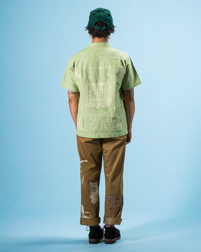 Samuel Zelig Hotel Camp Shirt - Mint Green - Standard & Strange