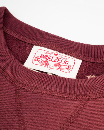 Samuel Zelig Hotel Crewneck - Burgundy - Standard & Strange