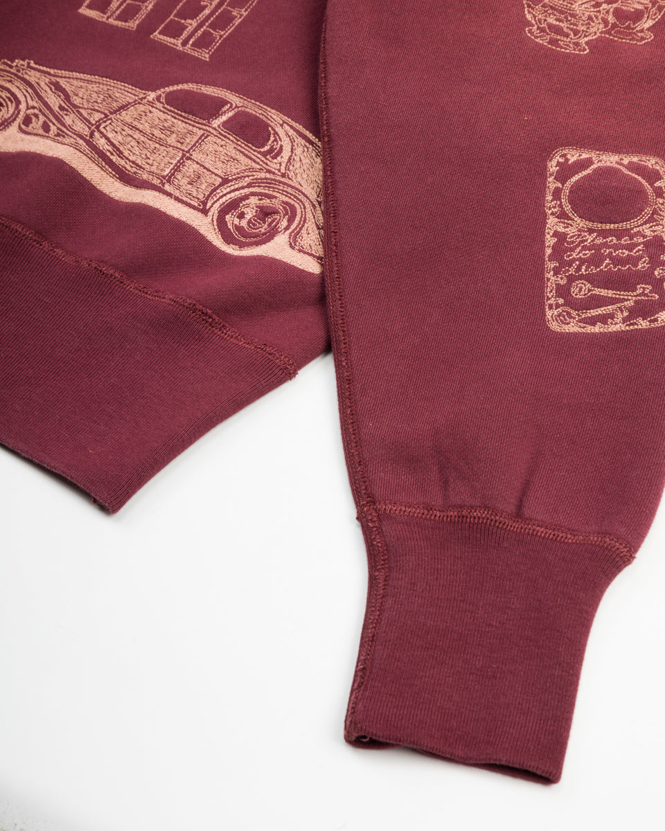Samuel Zelig Hotel Crewneck - Burgundy - Standard & Strange