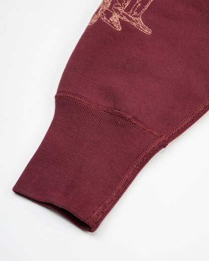 Samuel Zelig Hotel Crewneck - Burgundy - Standard & Strange