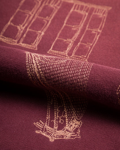 Samuel Zelig Hotel Crewneck - Burgundy - Standard & Strange