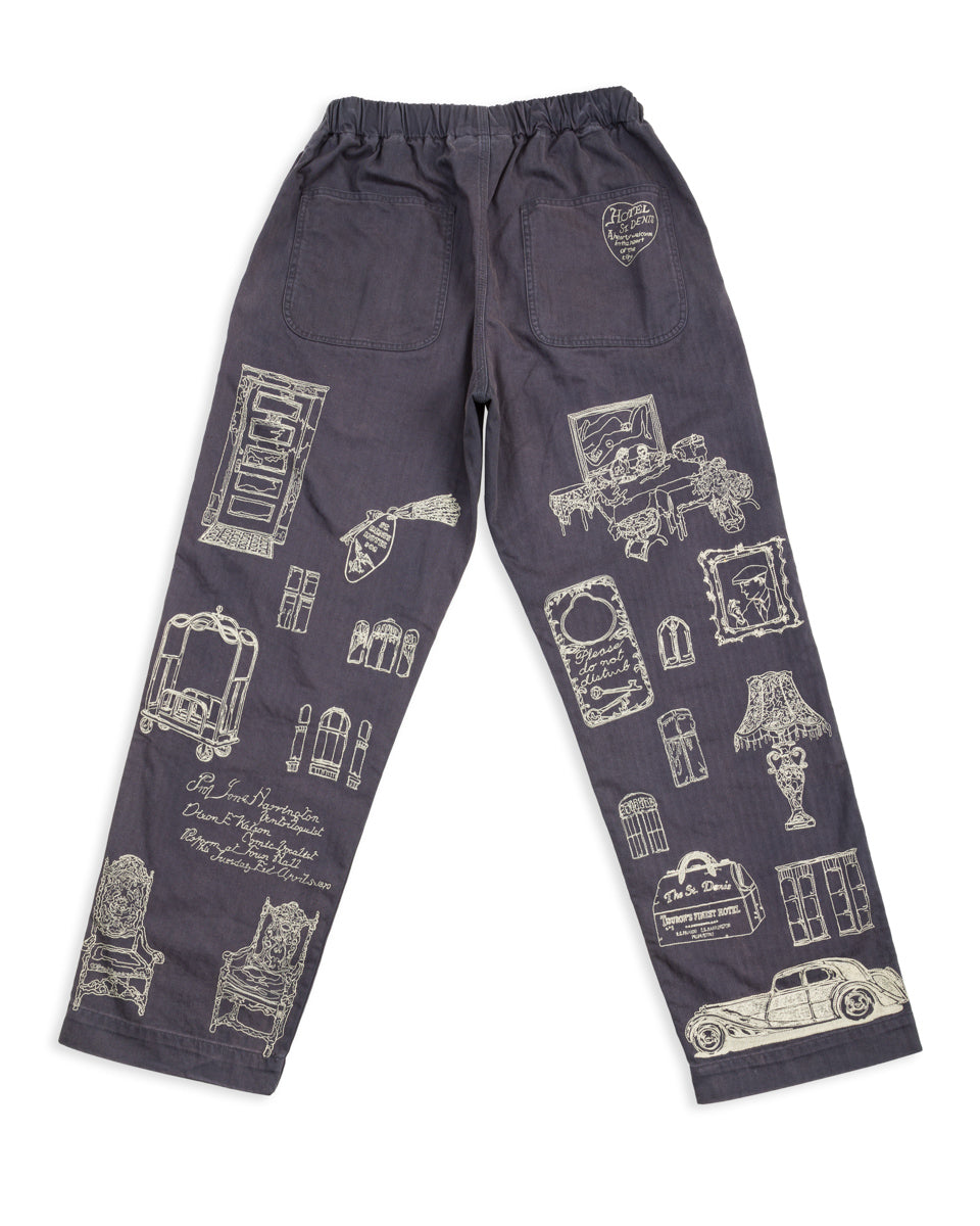 Samuel Zelig Hotel Pant - Navy - Standard & Strange