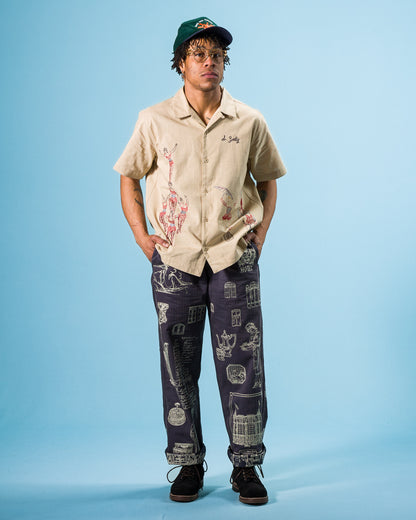 Samuel Zelig Hotel Pant - Navy - Standard & Strange