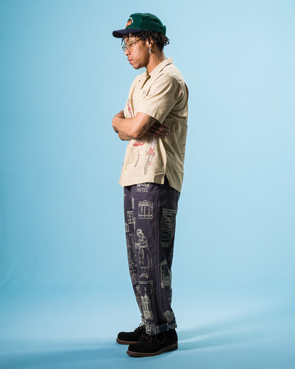 Samuel Zelig Hotel Pant - Navy - Standard & Strange