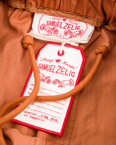 Samuel Zelig Hotel Short - Terracotta - Standard & Strange