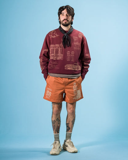 Samuel Zelig Hotel Short - Terracotta - Standard & Strange