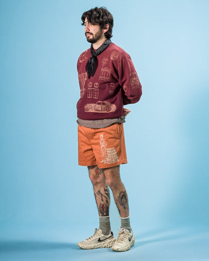 Samuel Zelig Hotel Short - Terracotta - Standard & Strange