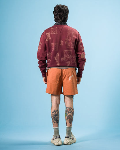 Samuel Zelig Hotel Short - Terracotta - Standard & Strange