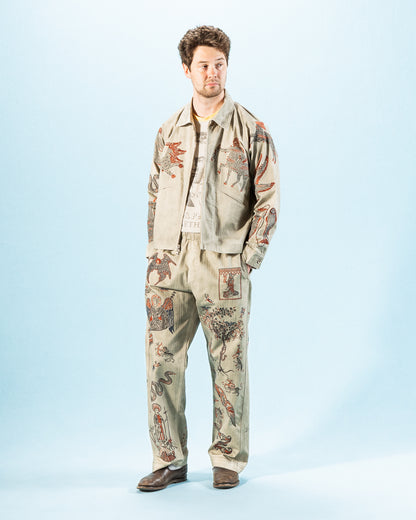 Samuel Zelig Medieval Zip Jacket - Smoke Grey - Standard & Strange