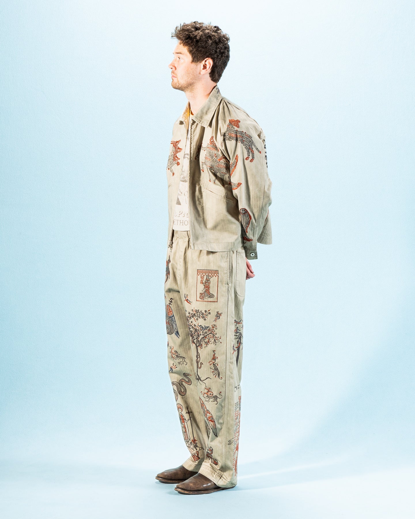 Samuel Zelig Medieval Zip Jacket - Smoke Grey - Standard & Strange