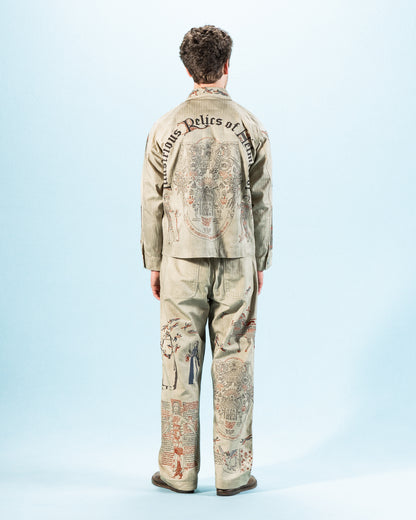 Samuel Zelig Medieval Zip Jacket - Smoke Grey - Standard & Strange