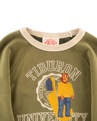 Samuel Zelig Tiburon Crewneck - Green/Oatmeal - Standard & Strange