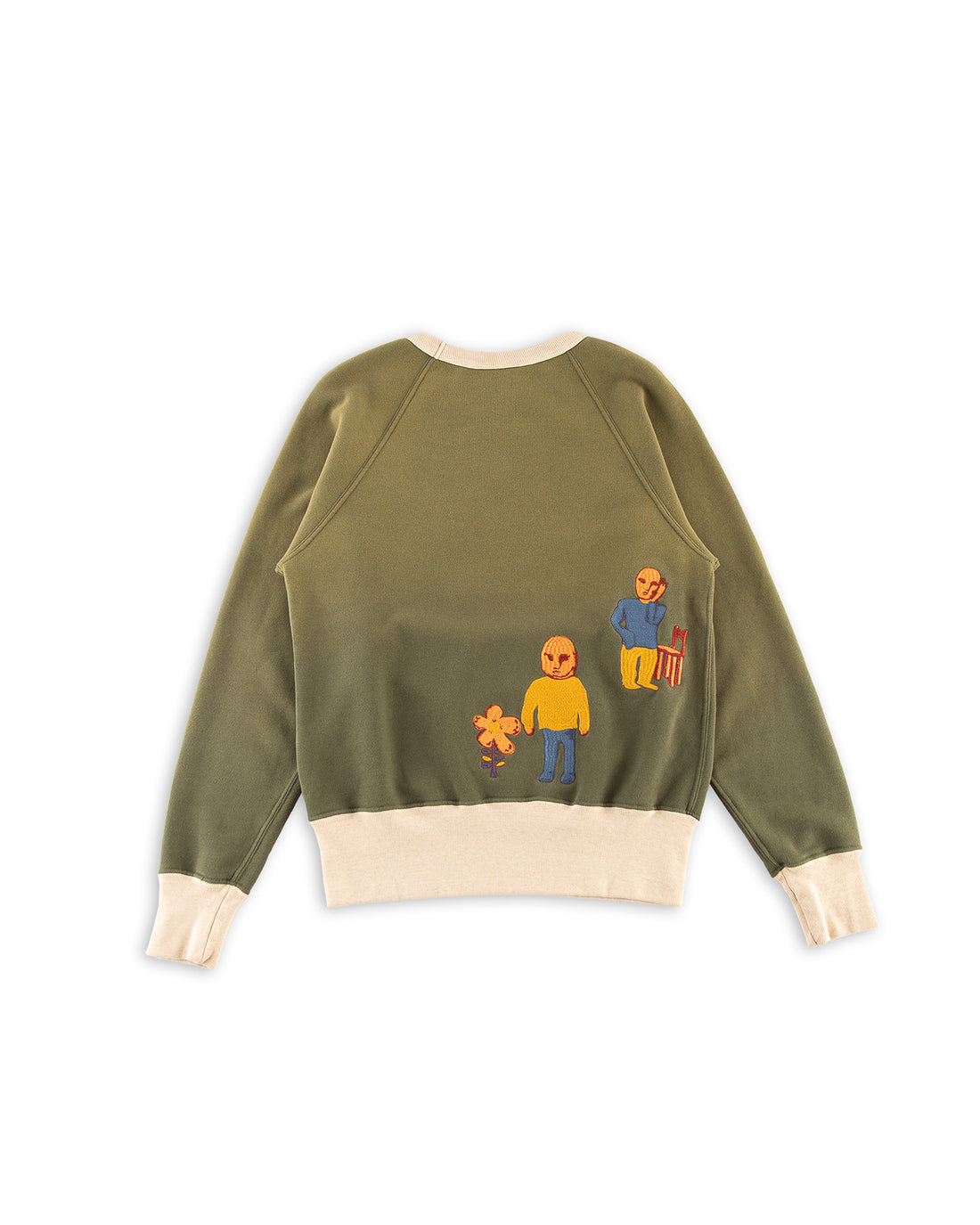 Samuel Zelig Tiburon Crewneck - Green/Oatmeal - Standard & Strange