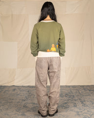 Samuel Zelig Tiburon Crewneck - Green/Oatmeal - Standard & Strange