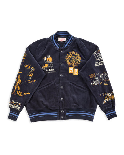 Samuel Zelig Varsity Jacket - Navy - Standard & Strange