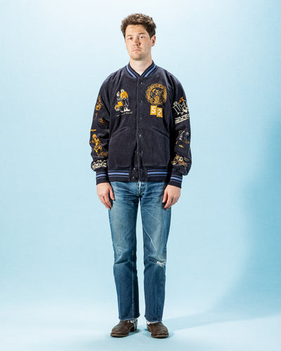 Samuel Zelig Varsity Jacket - Navy - Standard & Strange