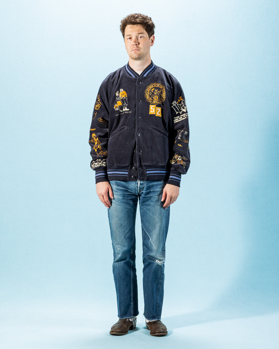 Samuel Zelig Varsity Jacket - Navy - Standard & Strange