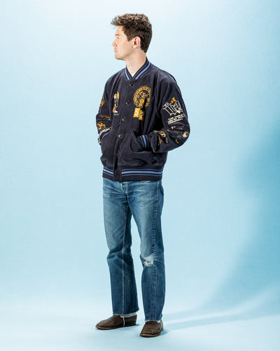 Samuel Zelig Varsity Jacket - Navy - Standard & Strange