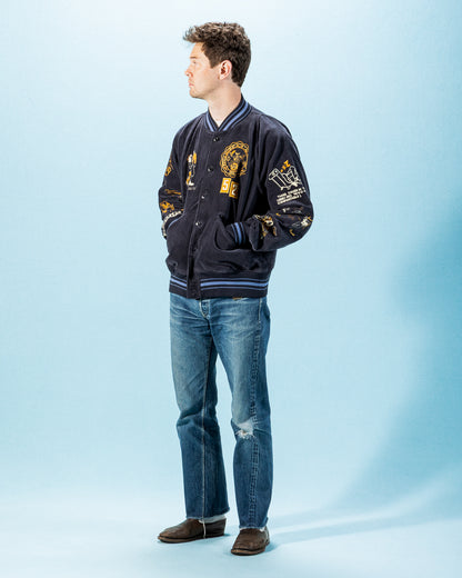 Samuel Zelig Varsity Jacket - Navy - Standard & Strange