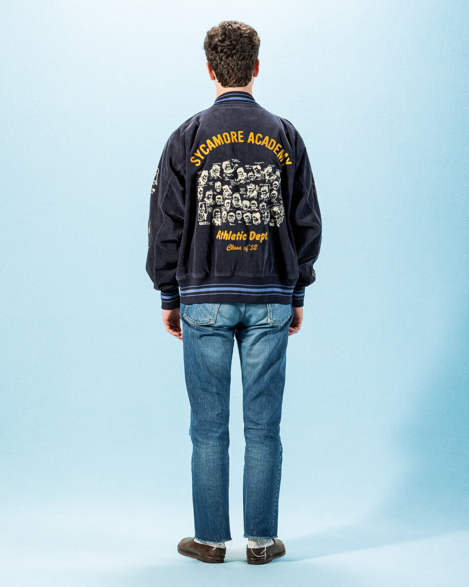 Samuel Zelig Varsity Jacket - Navy - Standard & Strange