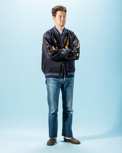 Samuel Zelig Varsity Jacket - Navy - Standard & Strange
