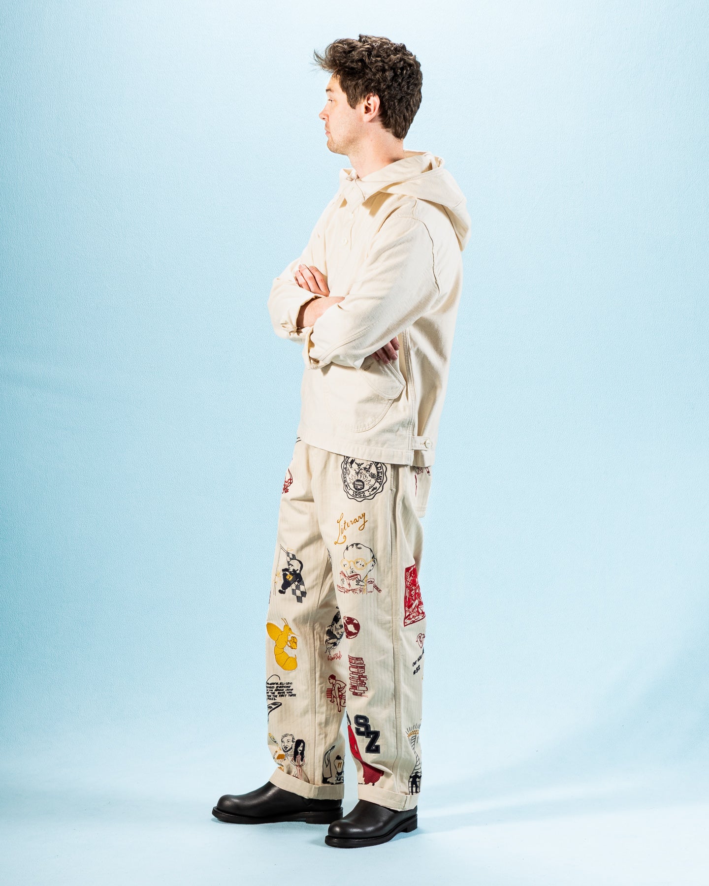 Samuel Zelig Varsity Pant - Ecru - Standard & Strange