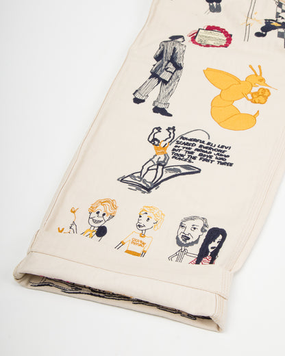 Samuel Zelig Varsity Pant - Ecru - Standard & Strange