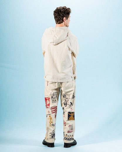 Samuel Zelig Varsity Pant - Ecru - Standard & Strange