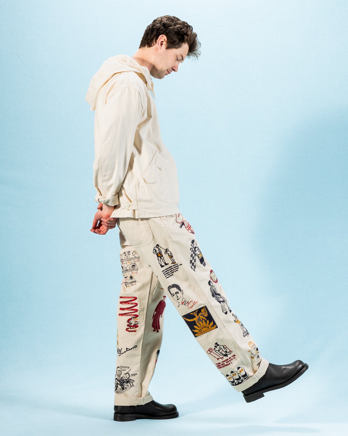 Samuel Zelig Varsity Pant - Ecru - Standard & Strange