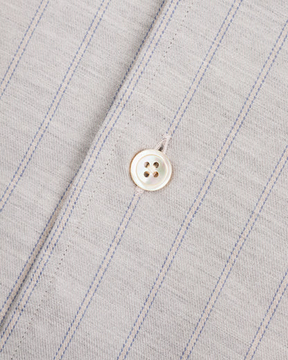 Senui Cover Shirt - Grey Beige Poplin - Standard & Strange