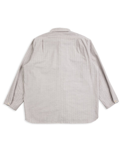 Senui Cover Shirt - Grey Beige Poplin - Standard & Strange