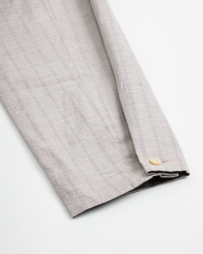 Senui Cover Shirt - Grey Beige Poplin - Standard & Strange