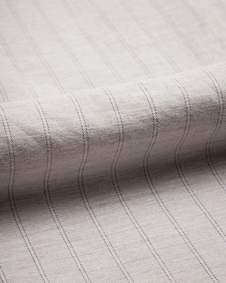 Senui Cover Shirt - Grey Beige Poplin - Standard & Strange