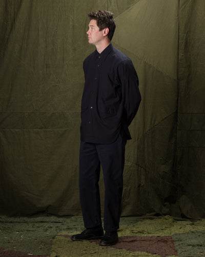 Senui Cover Shirt - Navy Seaisland Cotton - Standard & Strange