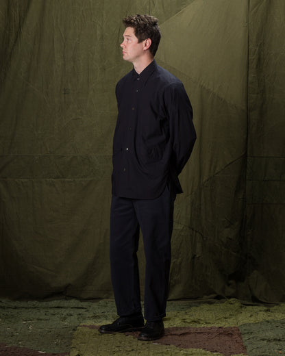 Senui Cover Shirt - Navy Seaisland Cotton - Standard & Strange