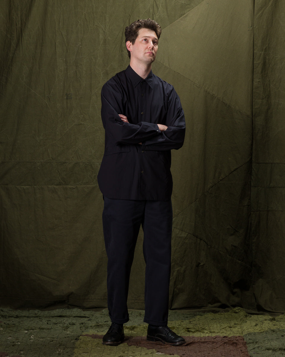 Senui Cover Shirt - Navy Seaisland Cotton - Standard & Strange