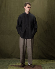 Senui Inside Pockets Shirt - Black Linen - Standard & Strange