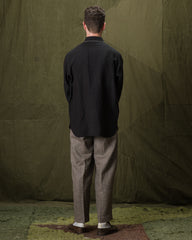 Senui Inside Pockets Shirt - Black Linen - Standard & Strange