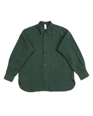 Senui Inside Pockets Shirt - Green Linen - Standard & Strange