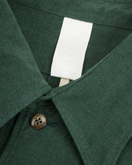 Senui Inside Pockets Shirt - Green Linen - Standard & Strange