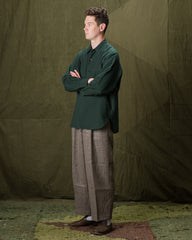 Senui Inside Pockets Shirt - Green Linen - Standard & Strange